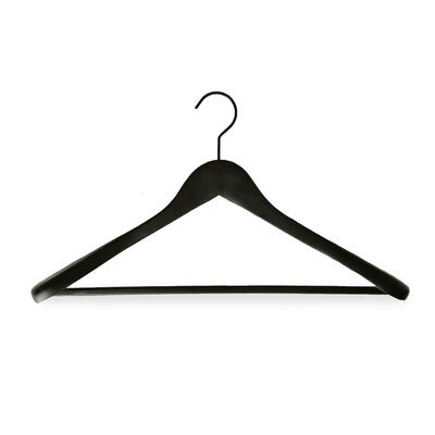 100 Cabides Pretos 450mmx55mm, com Gancho Preto